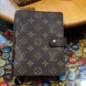 Authentic Louis Vuitton Agenda Brown Monogram Notebook